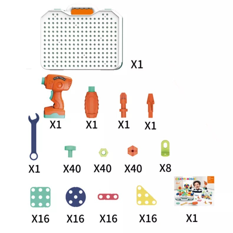 DrillConstruction : Kit d'ingénierie 198 pieces