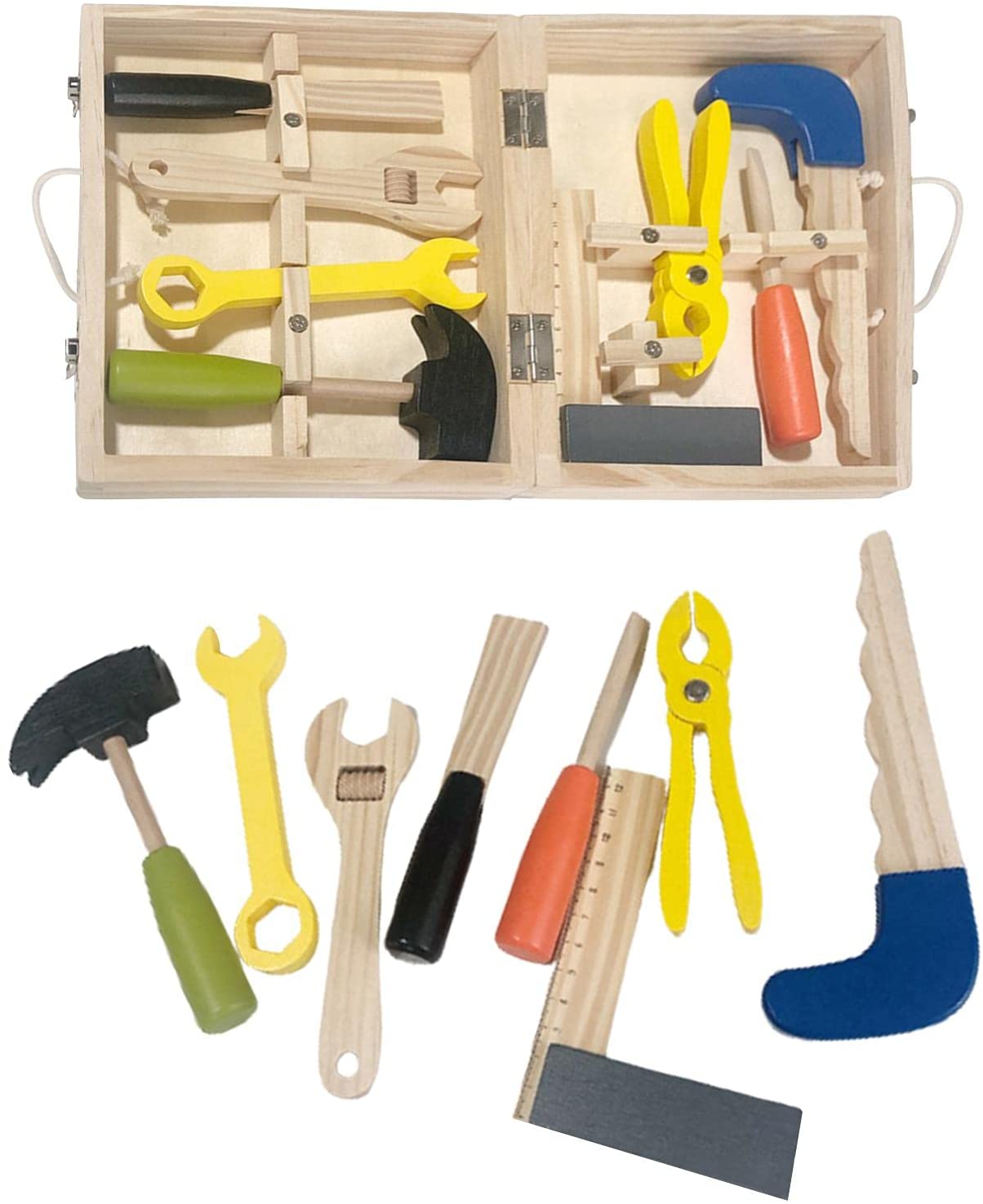 BOITE A OUTILS EN BOIS CARPENTER 8 Pièces