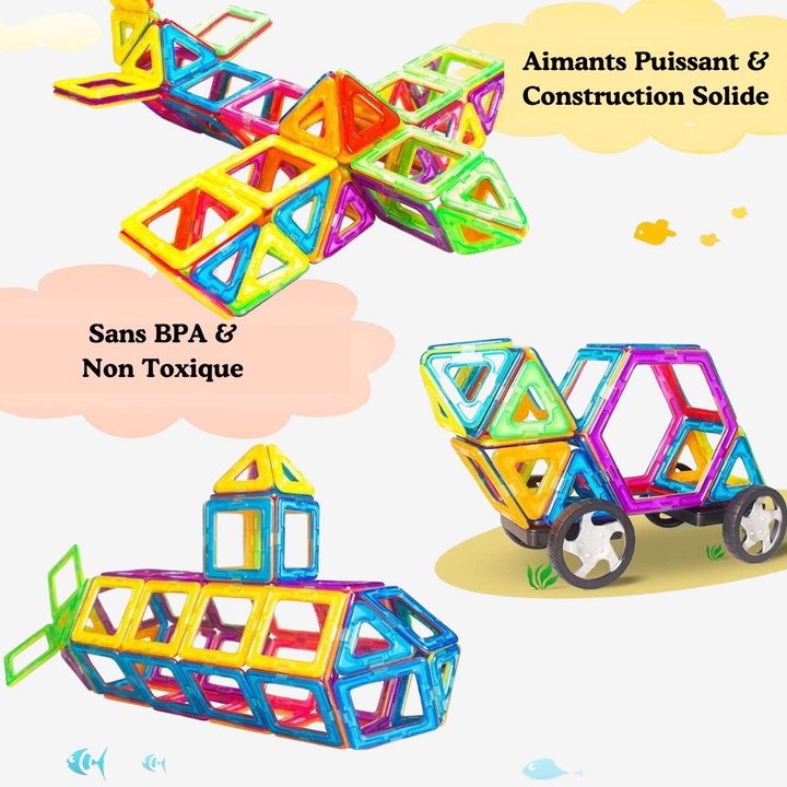 Blocs de construction à emboîtement magnétique 36 PCS