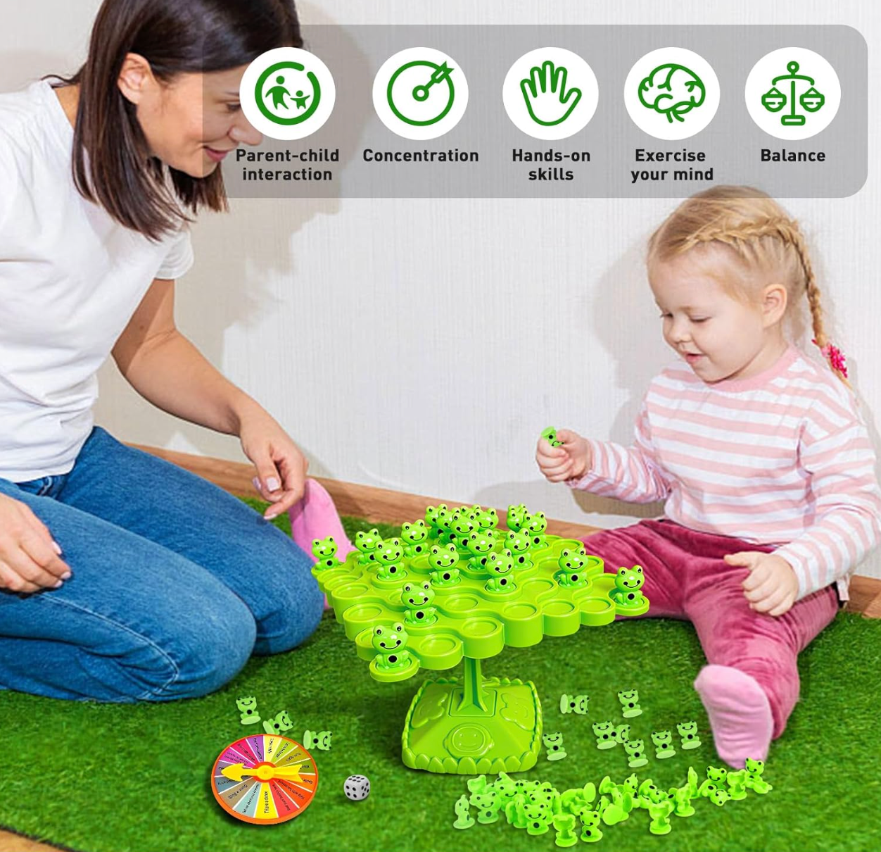 Jeu d'empilage grenouille Montessori