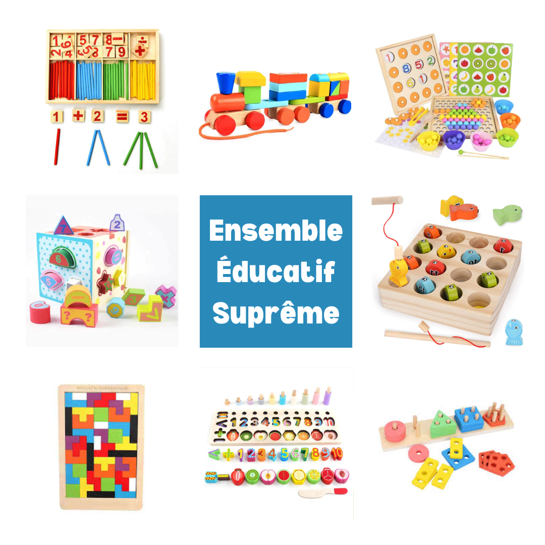 Ensemble Éducatif Suprême  - 8 Jouets éducatifs