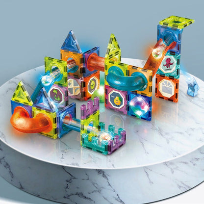 GlowingTiles : Blocs de construction magnétiques Lumineux 73 PCS