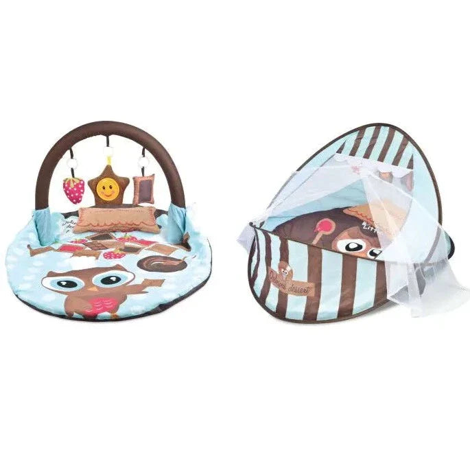 BabyNest 2 en 1 : Lit Bébé et Tapis de Jeu Musical pour Bébés