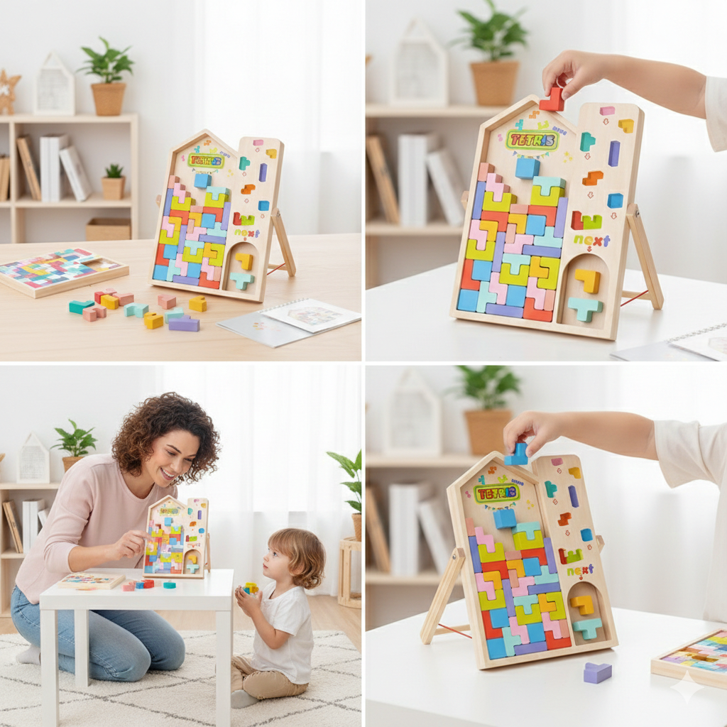 Jeu Tetris Éducatif Montessori : Développez la logique de votre enfant loin des écrans