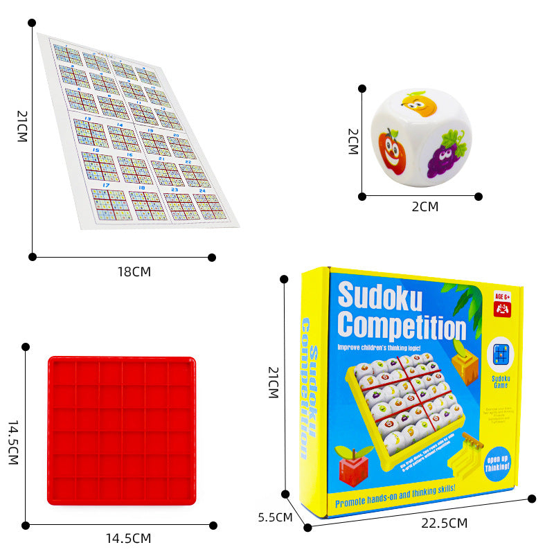 FruitSudoku - Jeu Éducatif de Réflexion pour Enfants de 3 à 9 Ans