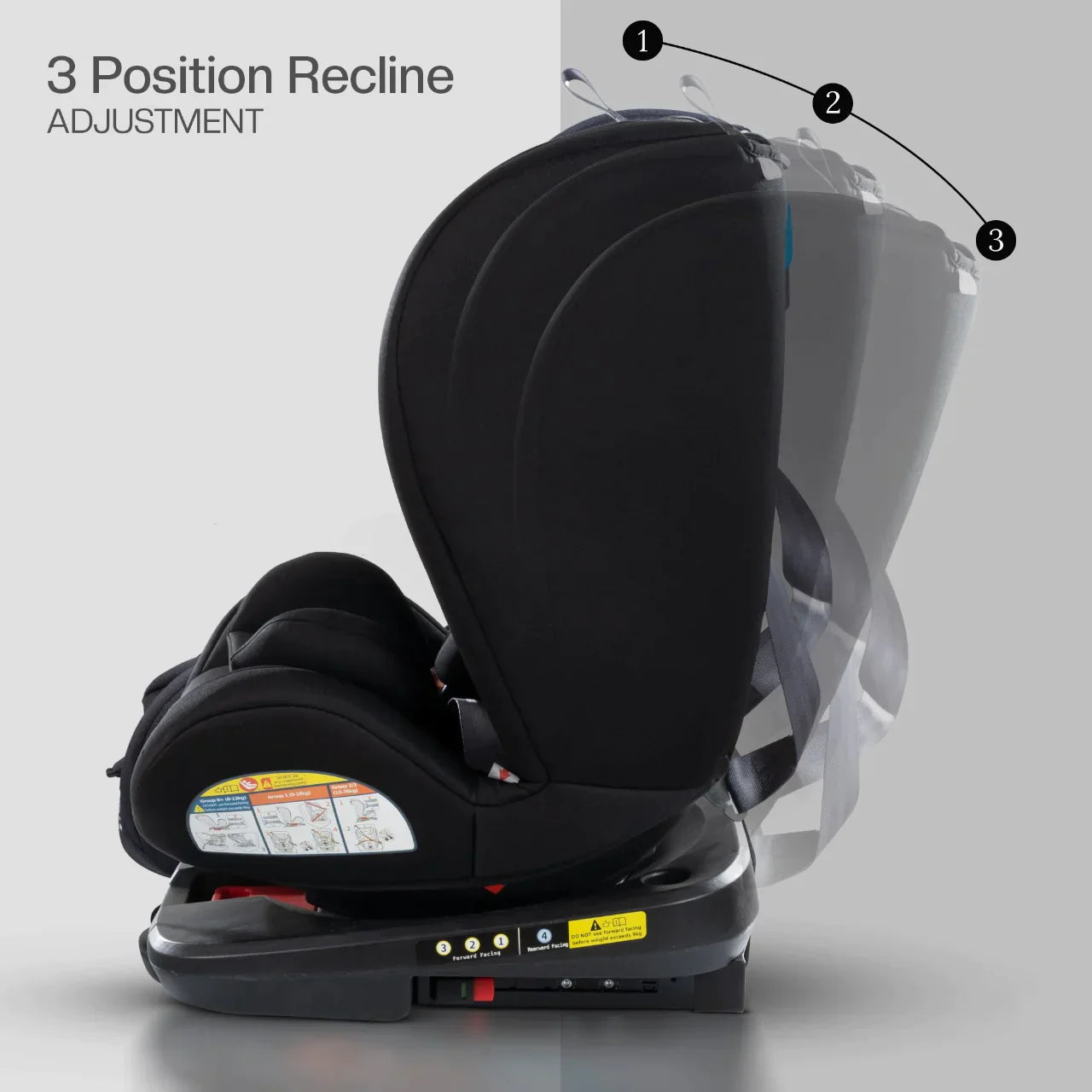 ChildSeat Blalck : Siège Auto Isofix ajustable Pour Enfant