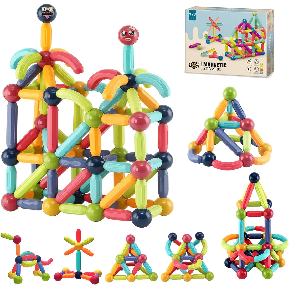 BLOCSMAGIC™ BLOCS MAGNÉTIQUES/TIGES DE CONSTRUCTION MAGNÉTIQUES 48 pcs