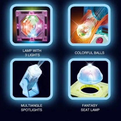 GlowingTiles : Blocs de construction magnétiques Lumineux 73 PCS